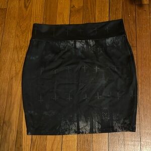 Goth mini skirt